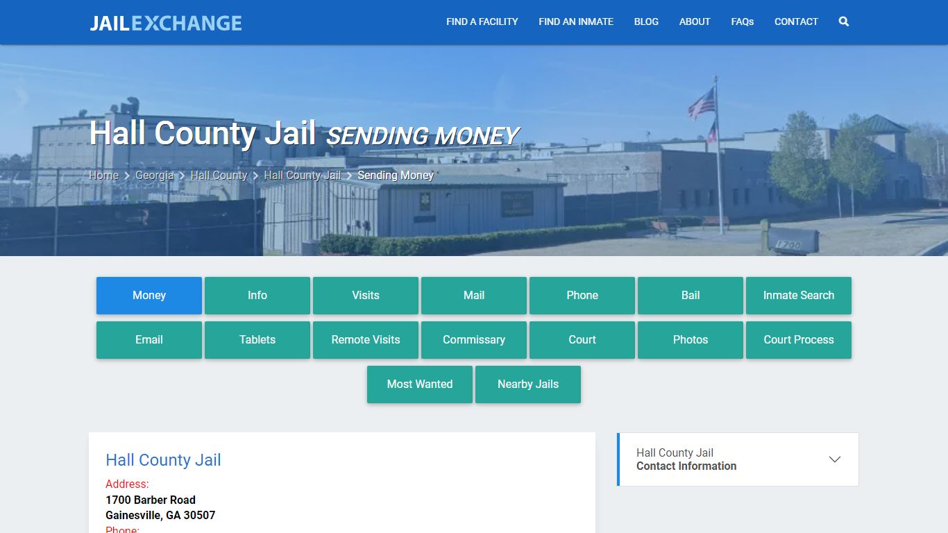 Send Money to Inmate - Hall County Jail, GA - Jail Exchange